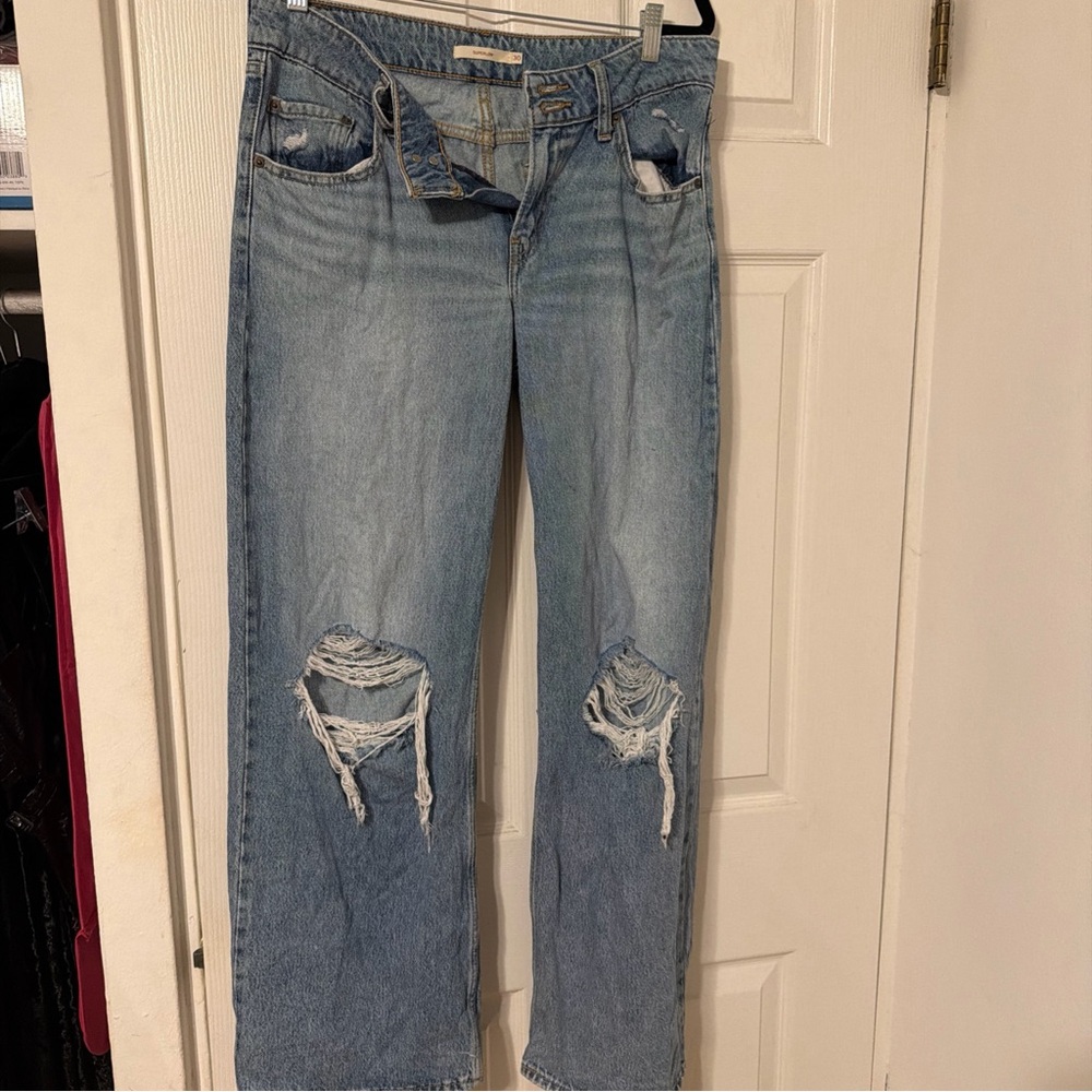 Levi super low low rise jeans size 30